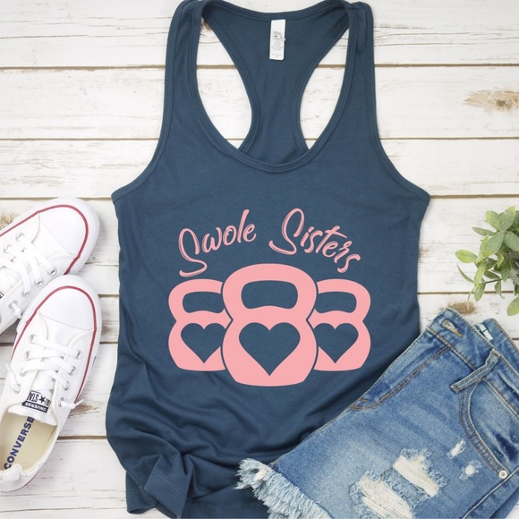 SWOLE SISTERS MUSCLE FITNESS CROSSFIT WORKOUT GYM - Picture 4 of 8